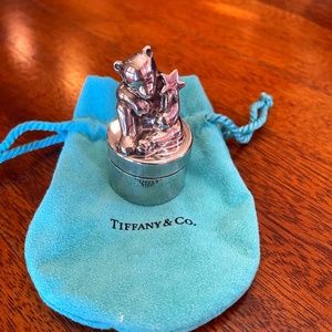 Tiffany and CO sterling silver baby first tooth keepsake box